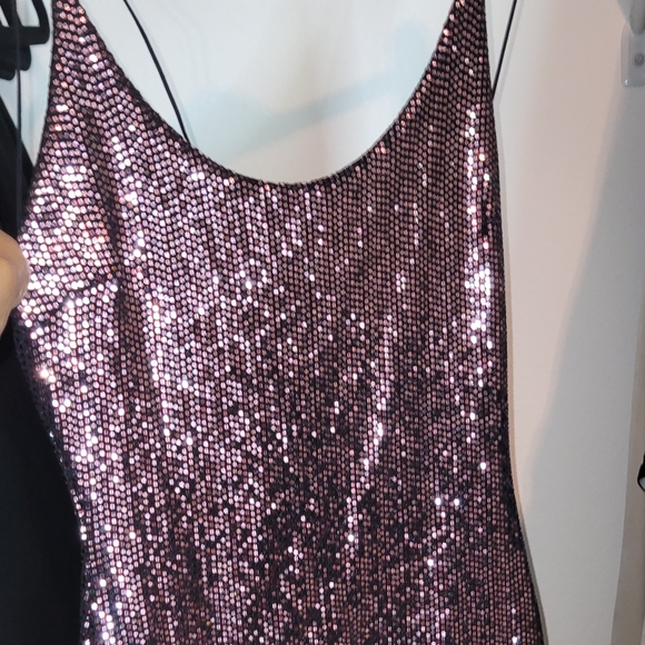 A sparkling mini dress. Open back. - Picture 3 of 4